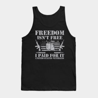 US Army T Shirt - Funny Vietnam Iraq Combat Veteran T Shirts Tank Top